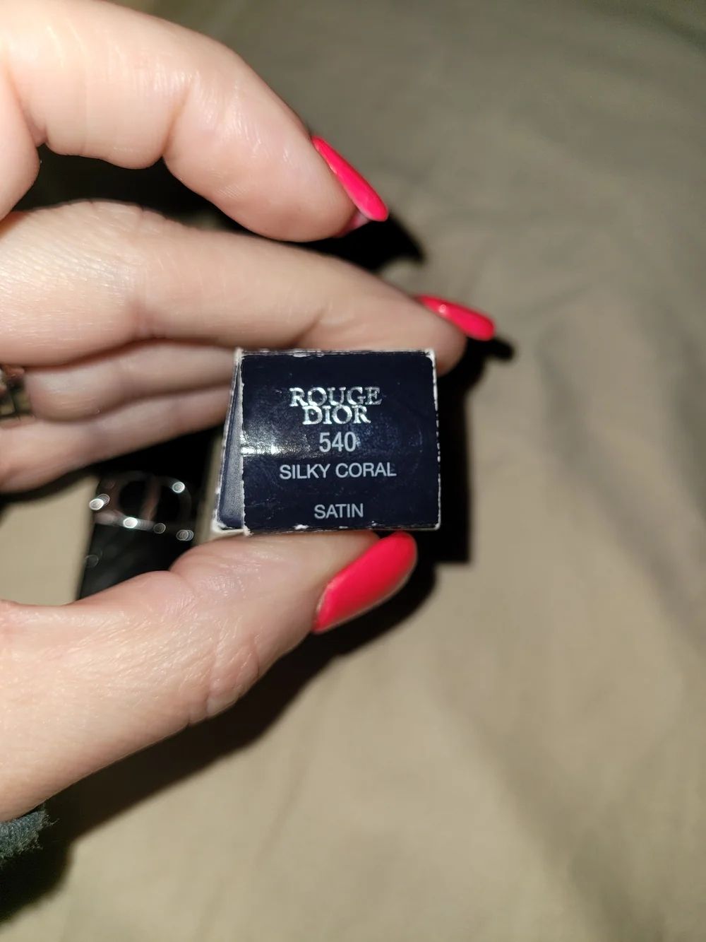 Dior Rouge Dior Hydrating Lipstick —shade 540 Silky Coral Satin